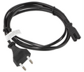 CABLE LANBERG DE ALIMENTACION OCHO CEE 7/16 A IEC320 C7 EURO (RADIO) NEGRO 1.8 M