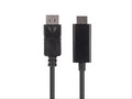 Cable HDMI DisplayPort Lanberg CA-DPHD-11CC-0030-BK con cambiador de xénero, negro
