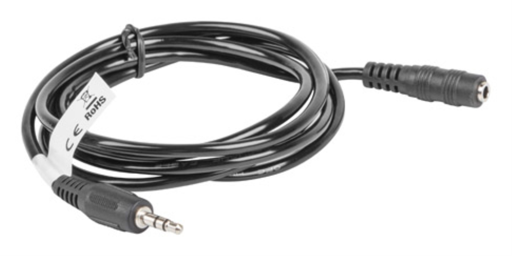 CABLE LANBERG ESTEREO JACK 3.5 MM MACHO A JACK 3.5 MM HEMBRA NEGRO 1.5 M - detalle