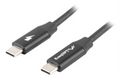 CABLE LANBERG USB C MACHO/MACHO 0.5M QUICK CHARGE NEGRO