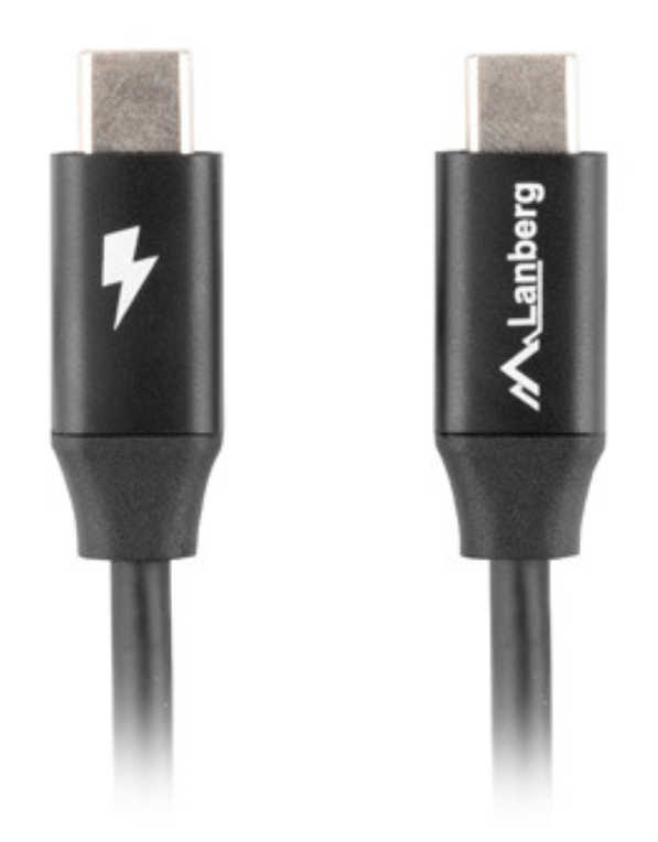 CABLE LANBERG USB C MACHO/MACHO 1M QUICK CHARGE 4.0 NEGRO - detalle