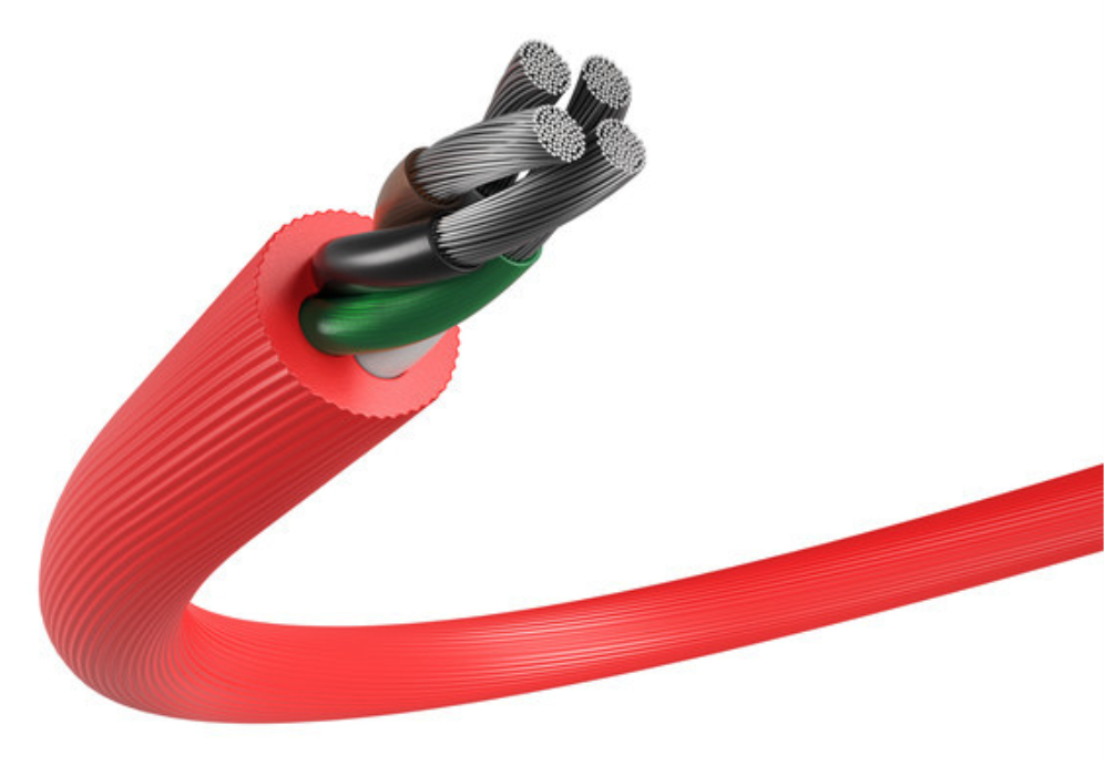 CABLE NATEC USB-C MACHO A USB-A 2.0 MACHO 1M CONECTORES EN ANGULO ROJO EN CAJA - detalle