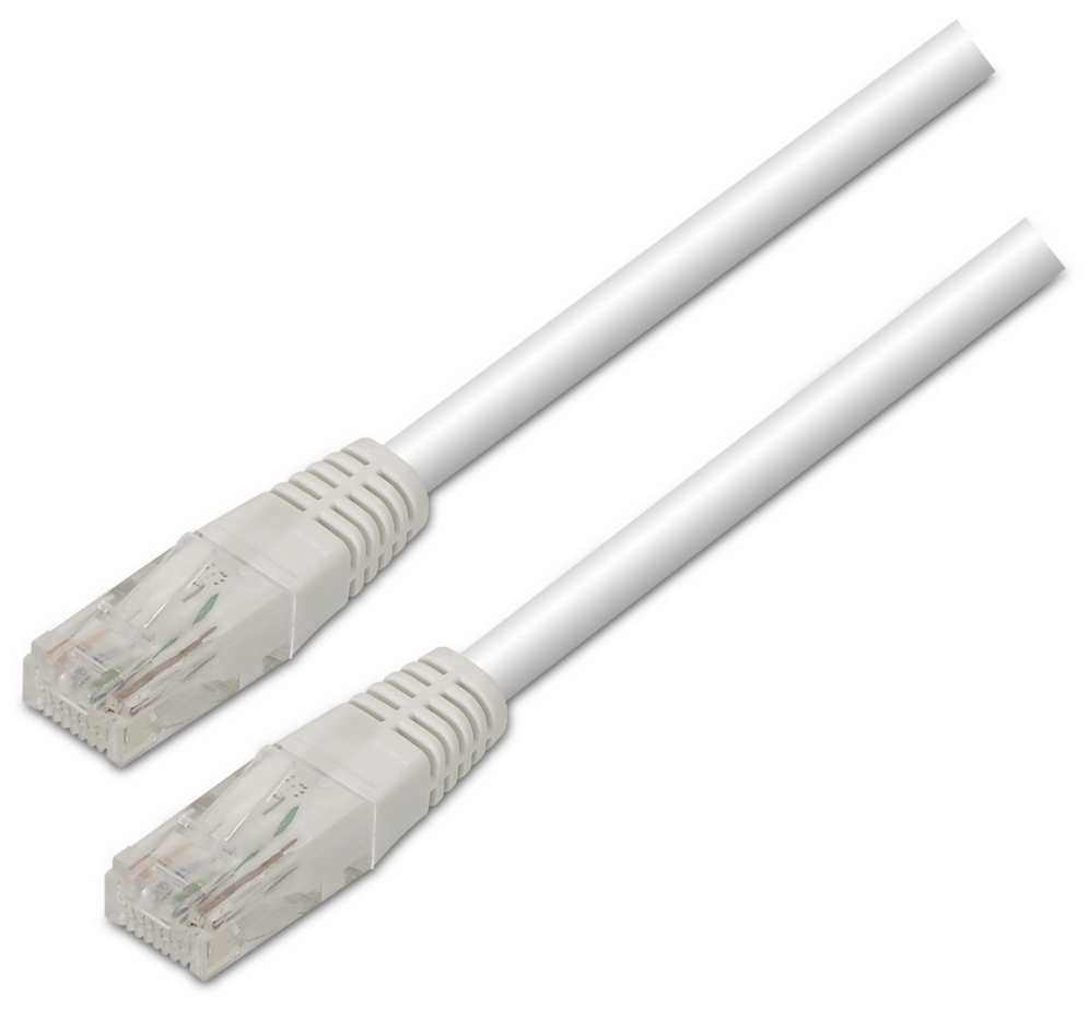 CABLE RED AISENS LATIGUILLO RJ45 CAT.5E UTP AWG24 BLANCO 2.0M