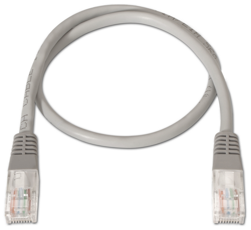 CABLE RED AISENS LATIGUILLO RJ45 CAT.5E UTP AWG24 GRIS 2.0M - detalle