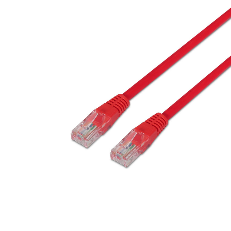 AISENS A133-0187 cable de red Rojo 0.5 m Cat5e U/UTP (UTP)