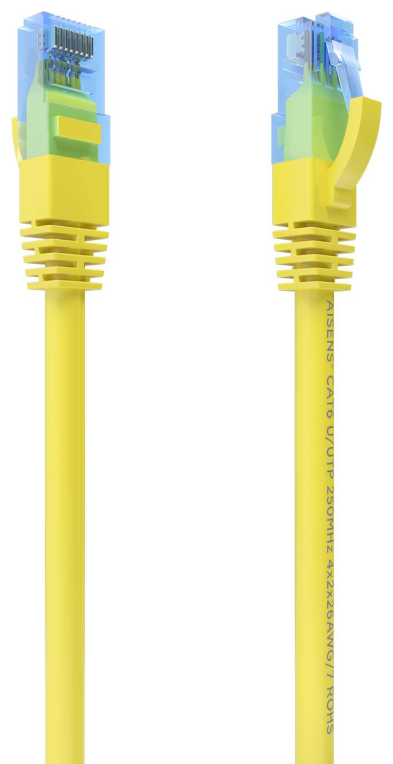 CABLE RED AISENS LATIGUILLO RJ45 CAT.6 UTP AWG26 CCA AMARILLO 1.5M