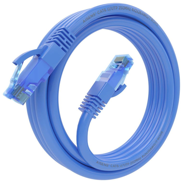 CABLE RED AISENS LATIGUILLO RJ45 CAT.6 UTP AWG26 CCA AZUL 2.0M - detalle