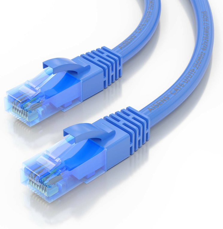 CABLE RED AISENS LATIGUILLO RJ45 CAT.6 UTP AWG26 CCA AZUL 30CM - detalle