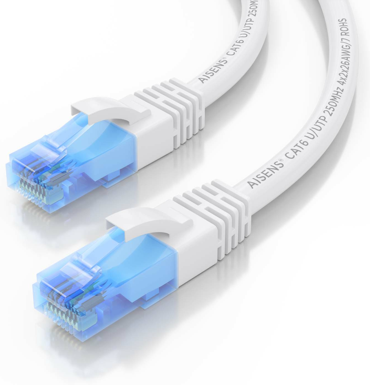 CABLE RED AISENS LATIGUILLO RJ45 CAT.6 UTP AWG26 CCA BLANCO 1.5M - detalle