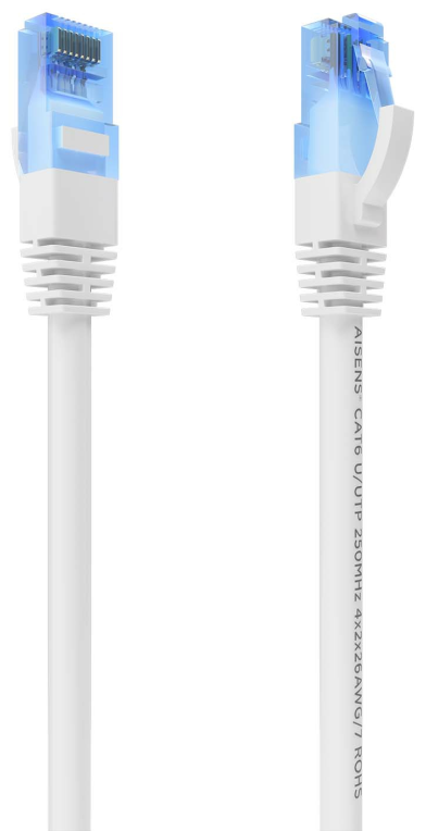 CABLE RED AISENS LATIGUILLO RJ45 CAT.6 UTP AWG26 CCA BLANCO 4.0M