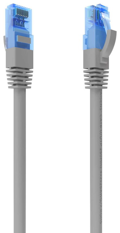 CABLE RED AISENS LATIGUILLO RJ45 CAT.6 UTP AWG26 CCA GRIS 2.0M