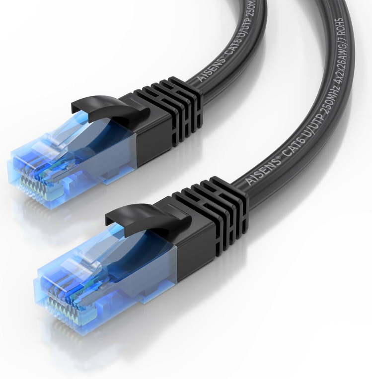 CABLE RED AISENS LATIGUILLO RJ45 CAT.6 UTP AWG26 CCA NEGRO 2.0M - detalle