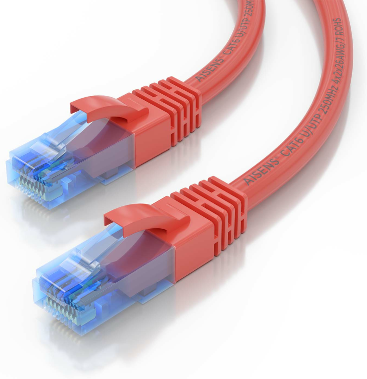 CABLE RED AISENS LATIGUILLO RJ45 CAT.6 UTP AWG26 CCA ROJO 3.0M - detalle