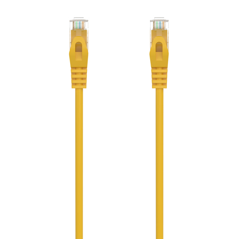 AISENS Cable de Red Latiguillo RJ45 LSZH Cat.6A 500 Mhz UTP AWG24. Amarillo. 25CM
