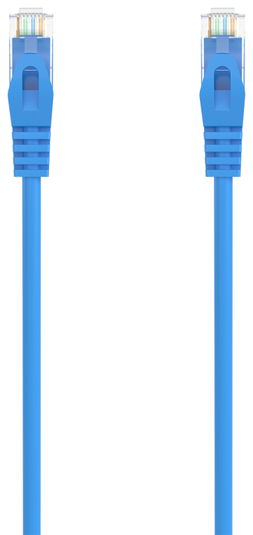 CABLE RED AISENS LATIGUILLO RJ45 LSZH CAT.6A UTP AWG24 25CM AZUL