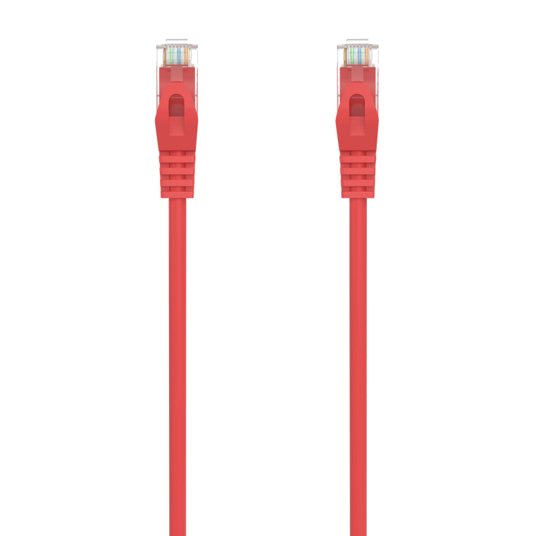 AISENS Cable de Red Latiguillo RJ45 LSZH Cat.6A 500 Mhz UTP Awg24. Rojo. 25CM