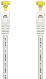 AISENS Cable De Red Latiguillo RJ45 LSZH Cat.7 600 MHz S/FTP PIMF AWG26. Blanco. 0.5 m