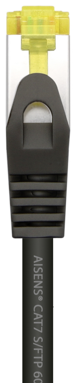 CABLE RED AISENS LATIGUILLO RJ45 LSZH CAT.7 SFTP PIMF 1.0M NEGRO - detalle