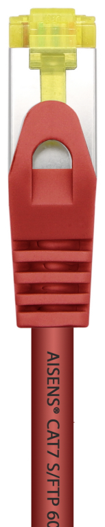 CABLE RED AISENS LATIGUILLO RJ45 LSZH CAT.7 SFTP PIMF 1.0M ROJO - detalle