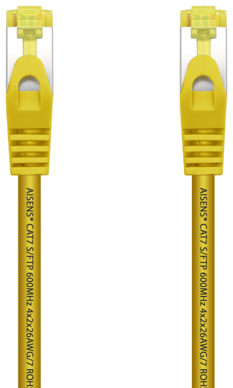 CABLE RED AISENS LATIGUILLO RJ45 LSZH CAT.7 SFTP PIMF 2.0M AMARILLO