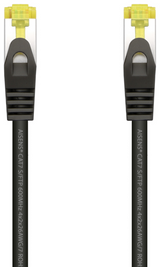 AISENS Cable De Red Latiguillo RJ45 LSZH Cat.7 600 MHz S/FTP PIMF AWG26. Negro. 2.0 m