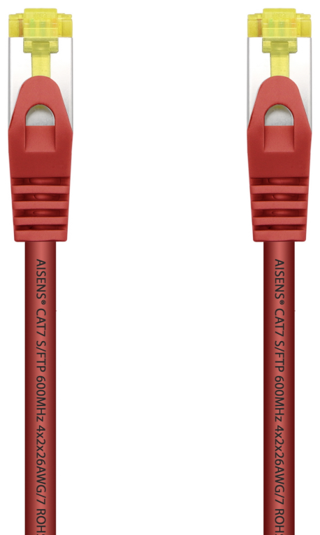 CABLE RED AISENS LATIGUILLO RJ45 LSZH CAT.7 SFTP PIMF 2.0M ROJO