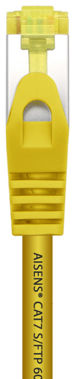 CABLE RED AISENS LATIGUILLO RJ45 LSZH CAT.7 SFTP PIMF 25CM AMARILLO - detalle