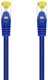 CABLE RED AISENS LATIGUILLO RJ45 LSZH CAT.7 SFTP PIMF 25CM AZUL