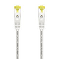 AISENS Cable De Red Latiguillo RJ45 LSZH Cat.7 600 MHz S/FTP PIMF AWG26. Blanco. 25 cm