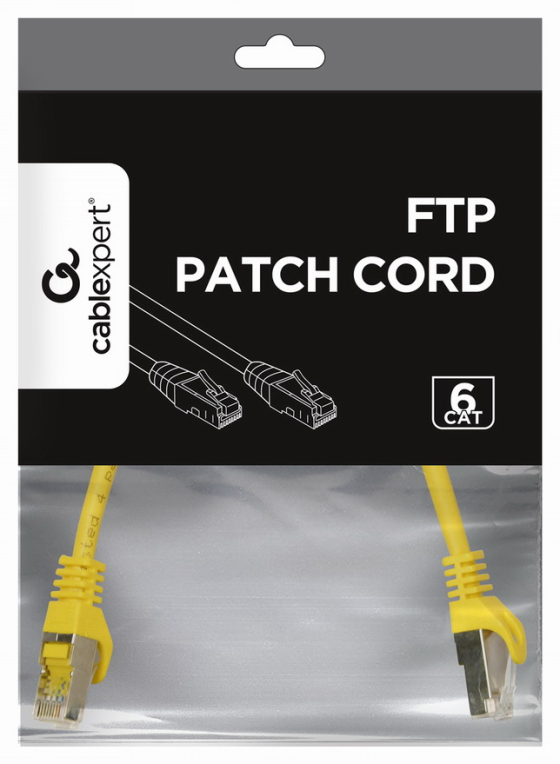 CABLE RED GEMBIRD FTP CAT6 0,25M AMARILLO - detalle