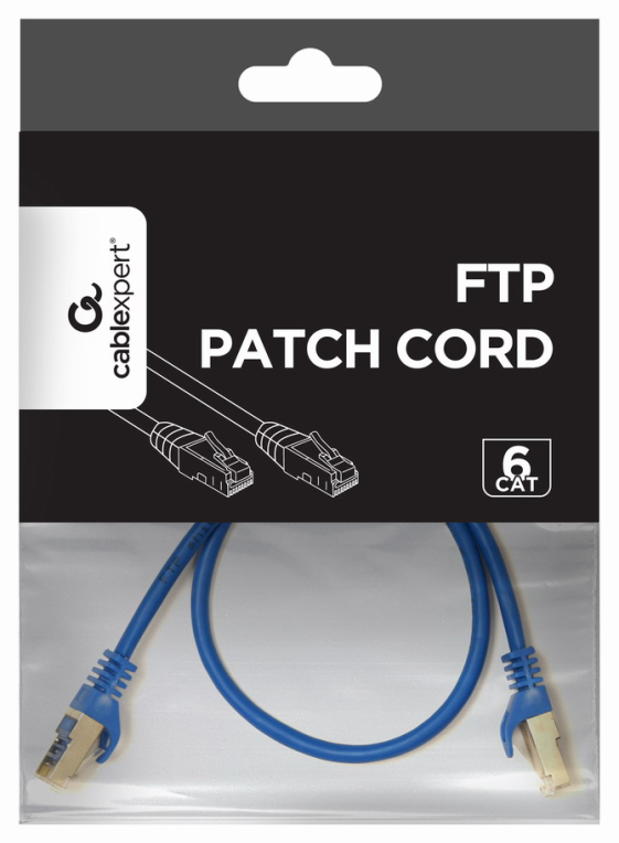 CABLE RED GEMBIRD FTP CAT6 0,5M AZUL - detalle