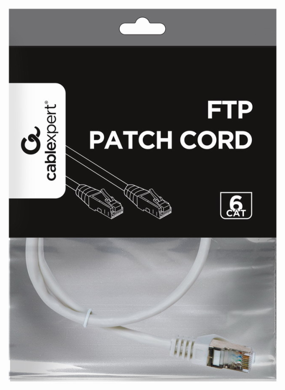CABLE RED GEMBIRD FTP CAT6 0,5M BLANCO - detalle