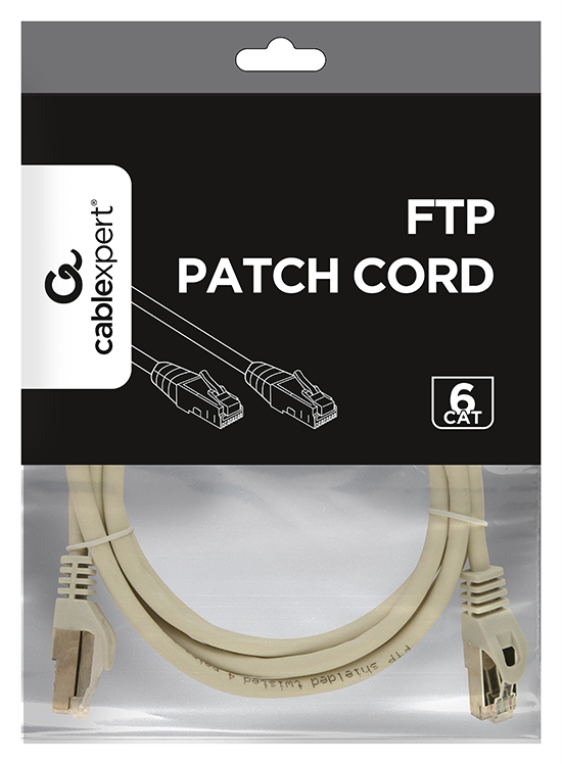 CABLE RED GEMBIRD FTP CAT6 1,5M GRIS - detalle