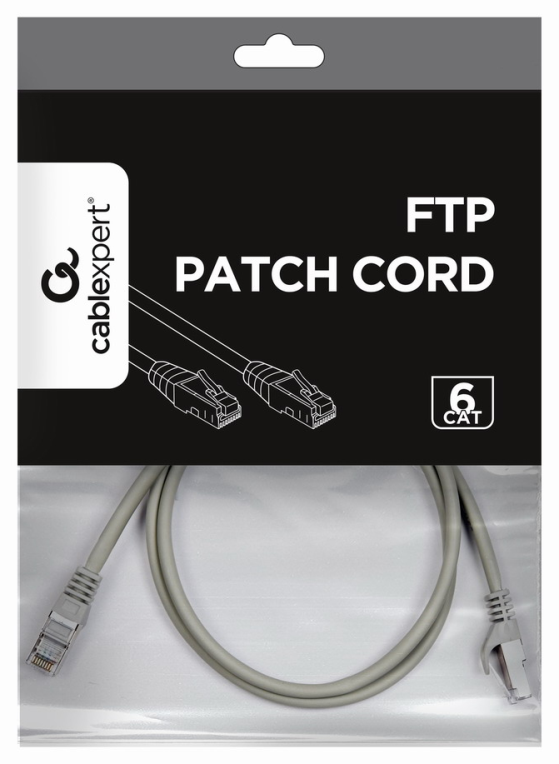 CABLE RED GEMBIRD FTP CAT6 1M GRIS - detalle