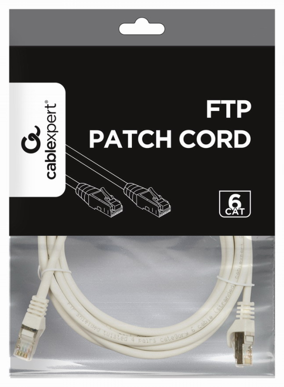 CABLE RED GEMBIRD FTP CAT6 3M GRIS - detalle