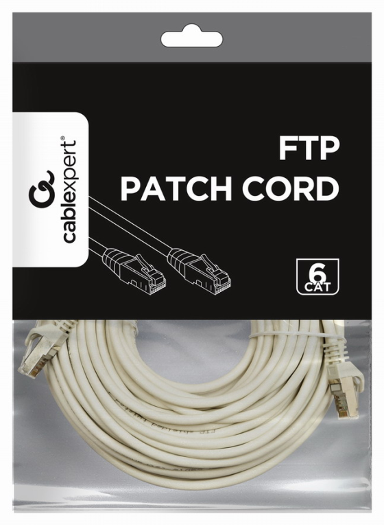 CABLE RED GEMBIRD FTP CAT6 BLINDADO CCA AWG26 BOBINA 30M GRIS - detalle