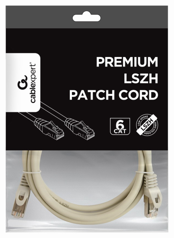 CABLE RED GEMBIRD FTP CAT6 COBRE LIBRE ALOGENO 2M GRIS - detalle