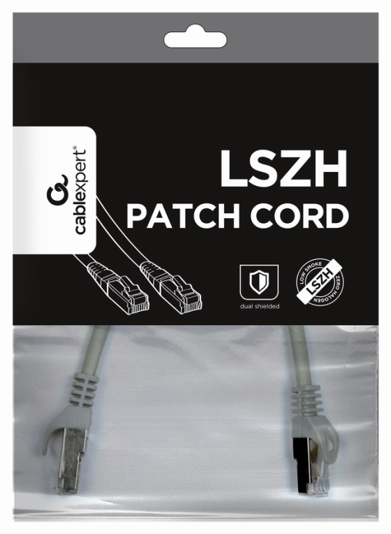 CABLE RED GEMBIRD FTP CAT6A LSZH 0,25M GRIS - detalle
