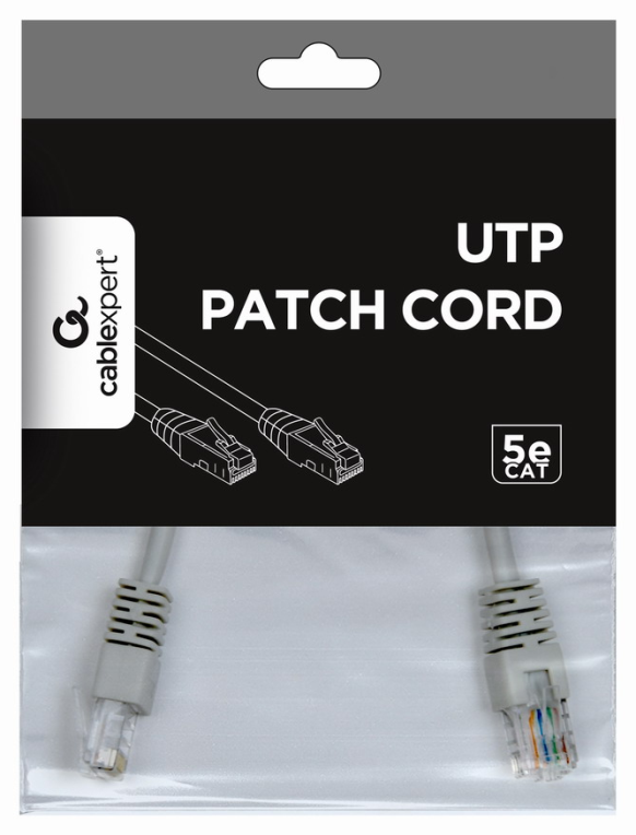 CABLE RED GEMBIRD UTP CAT5E 0,25M GRIS - detalle