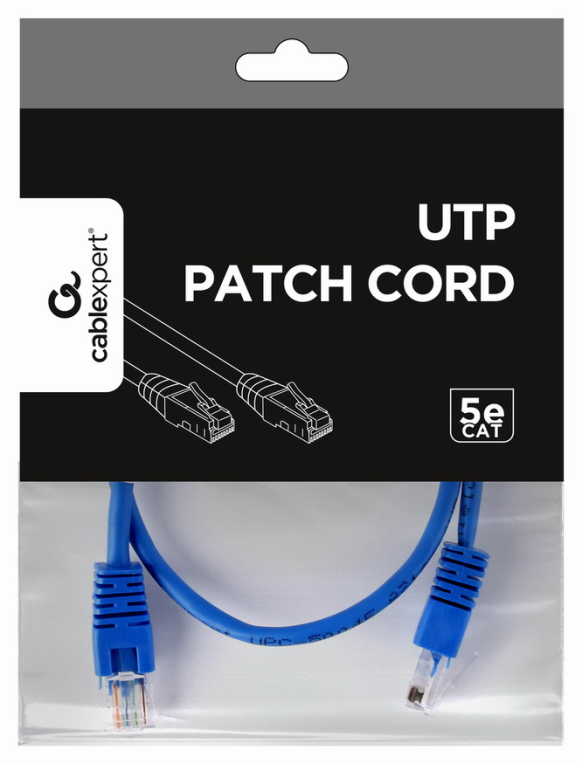 CABLE RED GEMBIRD UTP CAT5E 0,5M AZUL - detalle