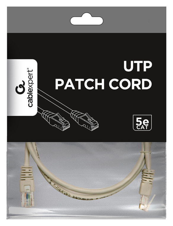 CABLE RED GEMBIRD UTP CAT5E 0,5M GRIS - detalle