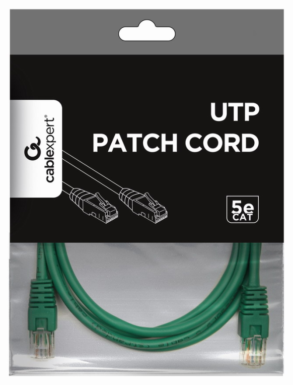 CABLE RED GEMBIRD UTP CAT5E 1M VERDE - detalle