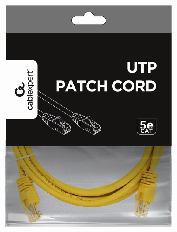 CABLE RED GEMBIRD UTP CAT5E 3M AMARILLO - detalle