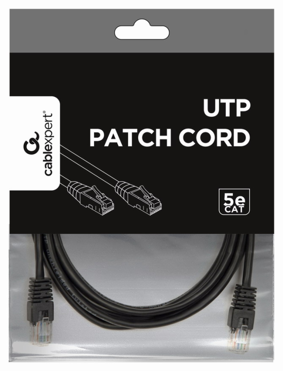 CABLE RED GEMBIRD UTP CAT5E 3M NEGRO - detalle