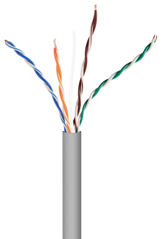 CABLE RED GEMBIRD UTP CAT5E SOLIDO CCA AWG24 BOBINA 305M GRIS