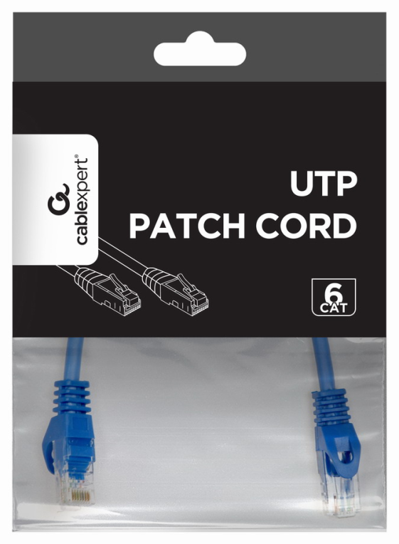 CABLE RED GEMBIRD UTP CAT6 0,25M AZUL - detalle