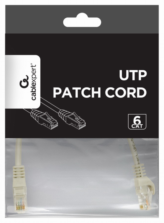 CABLE RED GEMBIRD UTP CAT6 0,25M GRIS - detalle