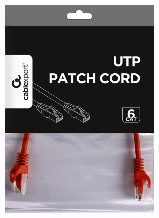 CABLE RED GEMBIRD UTP CAT6 0,25M ROJO - detalle