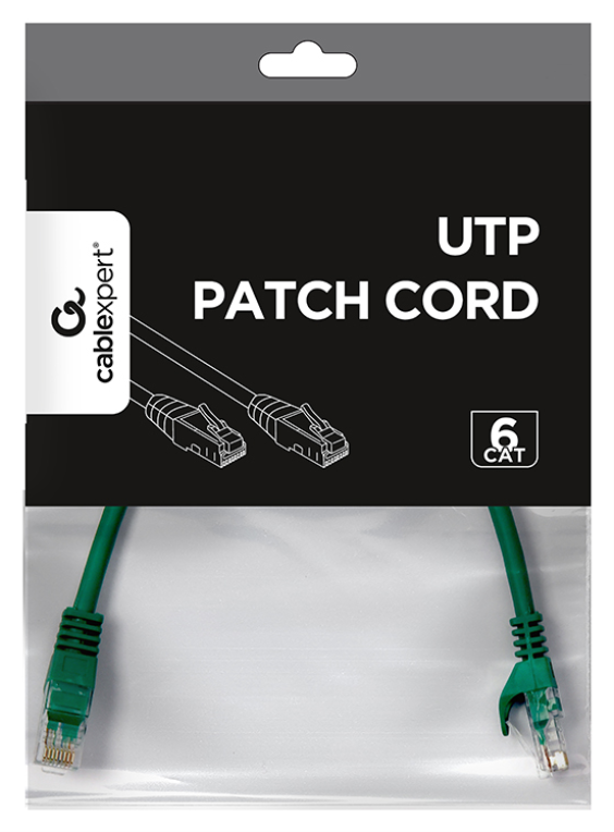 CABLE RED GEMBIRD UTP CAT6 0,25M VERDE - detalle