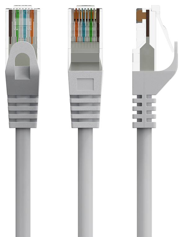 CABLE RED GEMBIRD UTP CAT6 0,50M COBRE GRIS